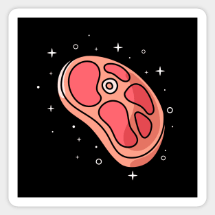 Meat with sparkling stars Sticker